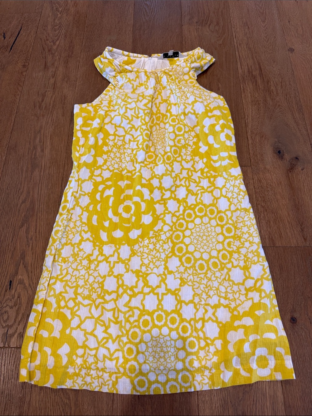 Trina Turk Retro Yellow Floral Dress - 6